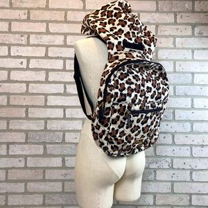 Betsey Johnson Cheetah Hooded Backpack